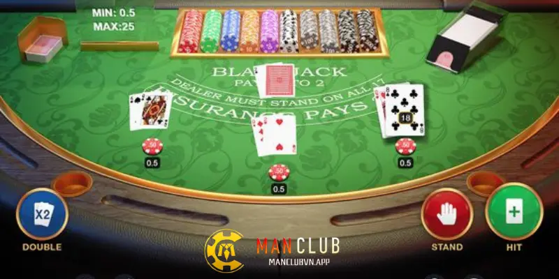 Mẹo chơi Blackjack MANCLUB